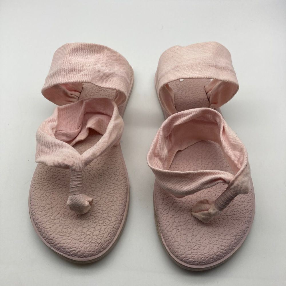 Sanuk Lotus Pink Yoga Sandals Size 8